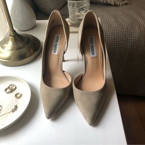 Steve Madden Grey Suede Stilettos